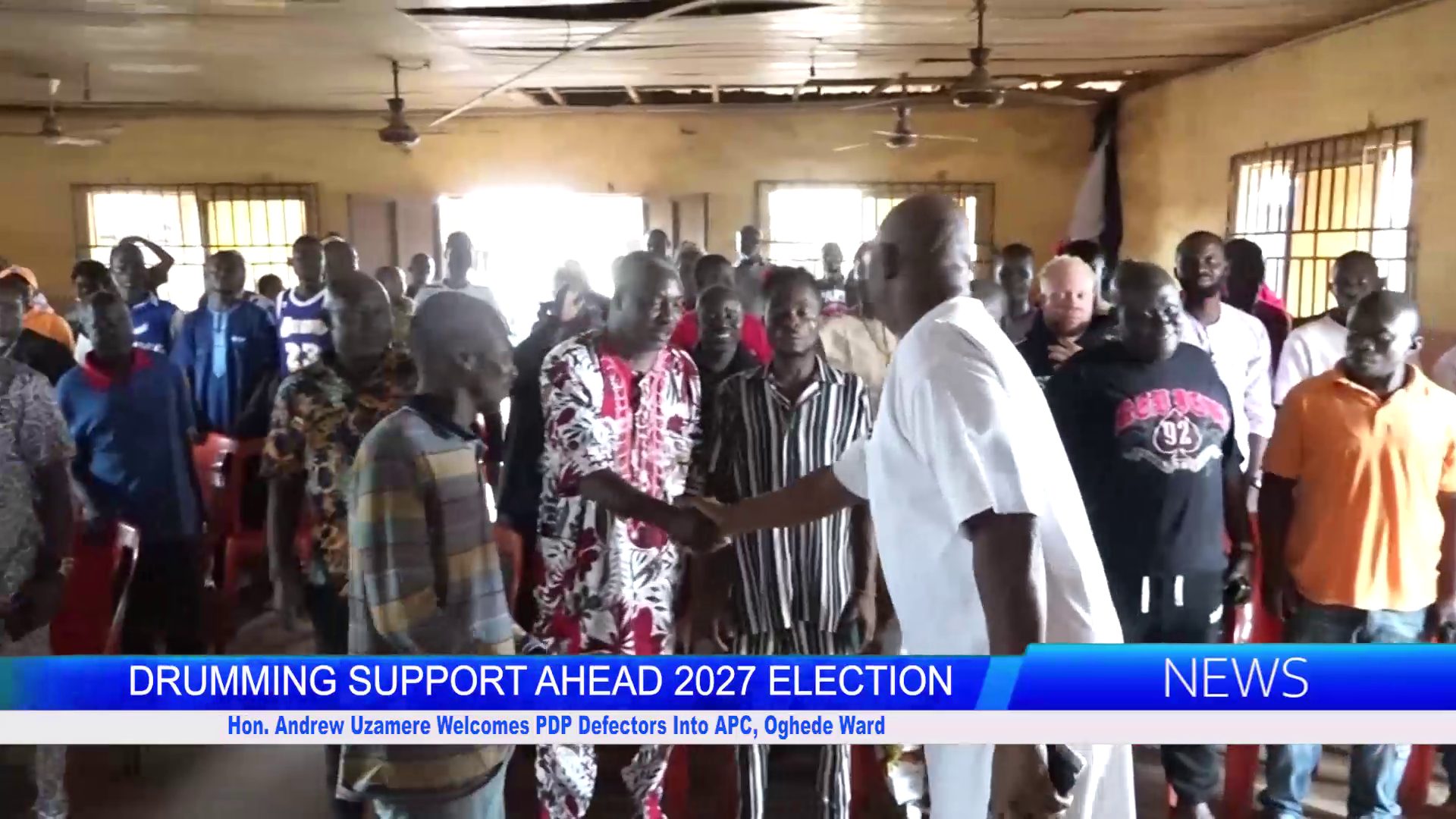 Hon. Andrew Uzamere Welcomes PDP Defectors Into APC, Oghede Ward