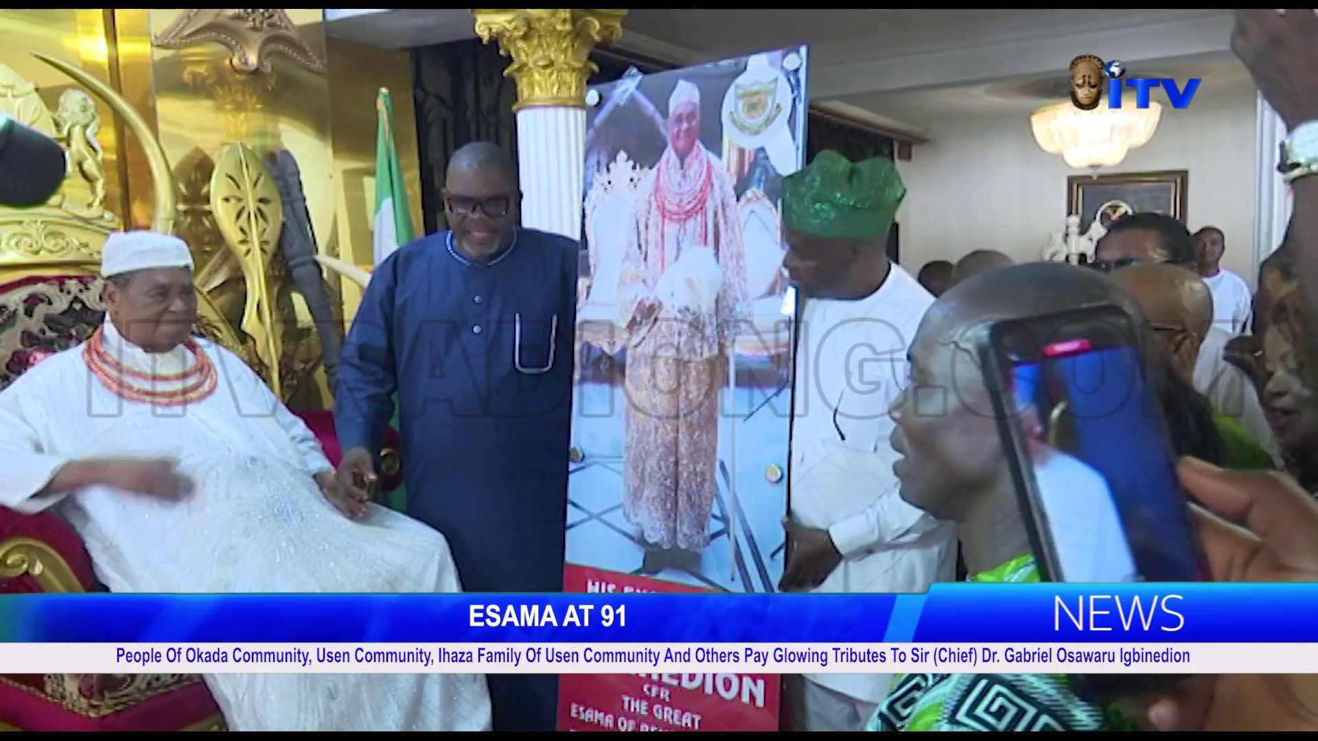 ESAMA @91: People Of Okada Community, Usen Community, Ihaza Family Of Usen Community And Others Pay Glowing Tributes To Sir (Chief) Dr. Gabriel Osawaru Igbinedion