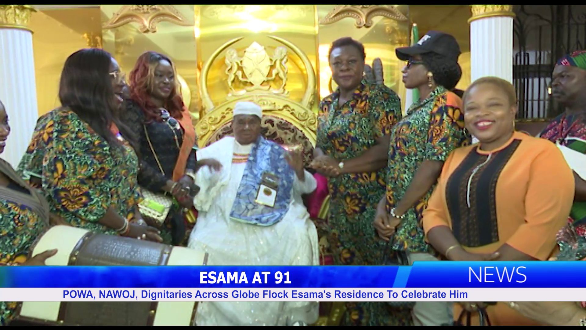 ESAMA AT 91: POWA, NAWOJ, Dignitaries Across Globe Flock Esama’s Residence To Celebrate Him