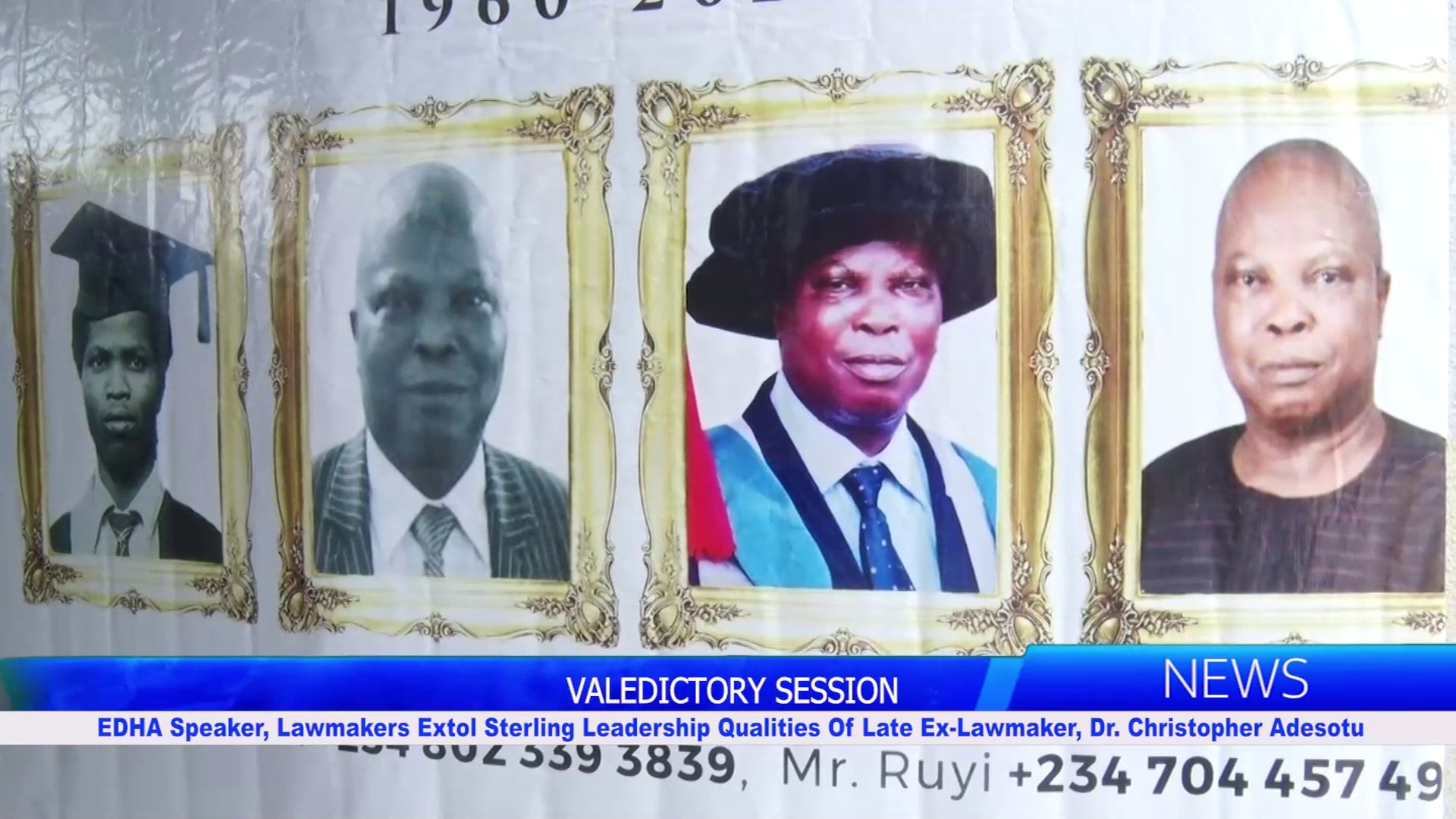 EDHA Speaker, Lawmakers Extol Sterling Leadership Qualities Of Late Ex-Lawmaker, Dr. Christopher Adesotu