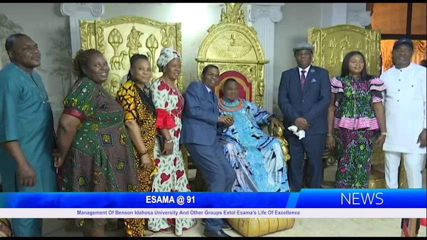 ESAMA @91: Management Of Benson Idahosa University And Other Groups Extol Esama’s Life Of Excellence