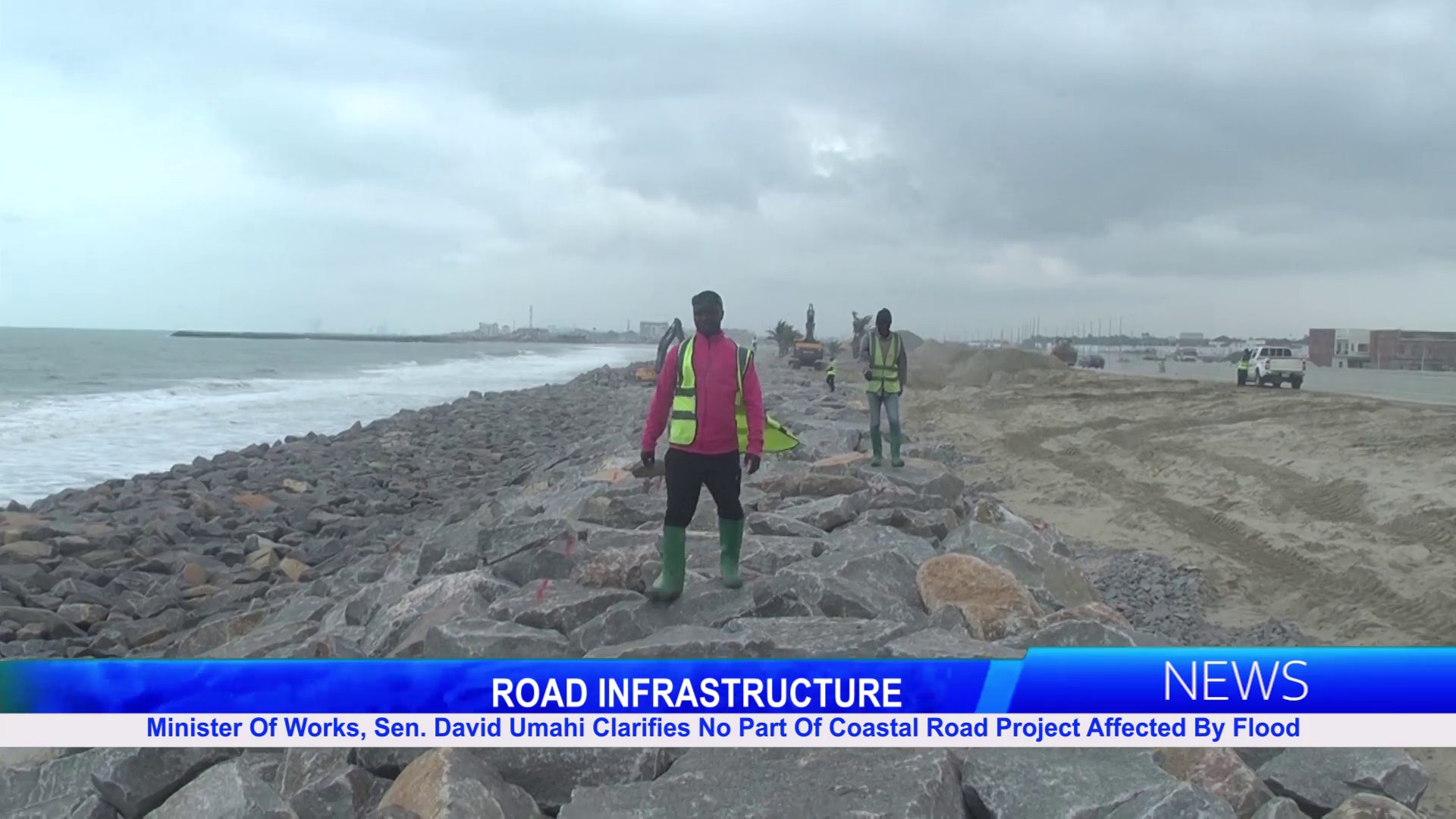 Minister Of Works, Sen. David Umahi, Clarifies No Part Of Coastal Road Project Affected By Flood