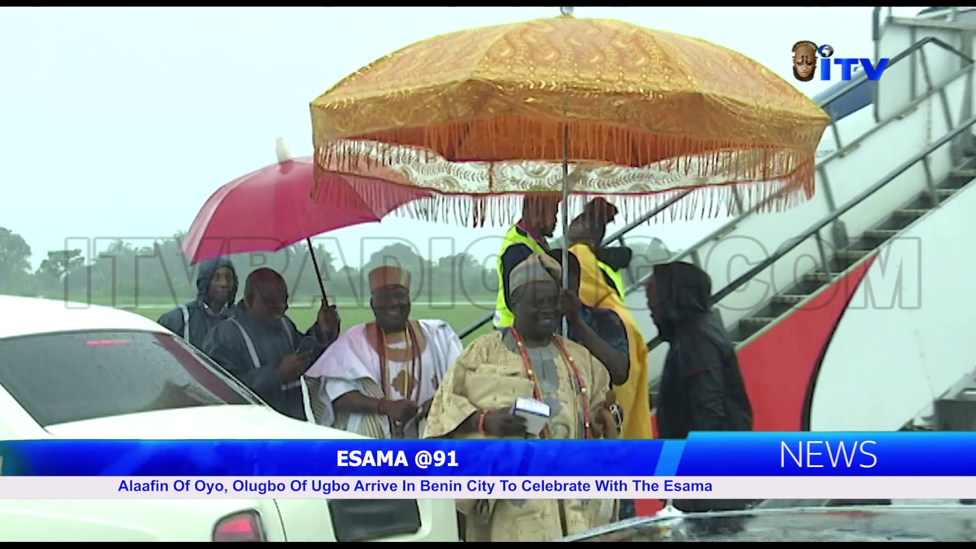 ESAMA @91: Alaafin Of Oyo, Olugbo Of Ugbo Arrive In Benin City To Celebrate With The Esama