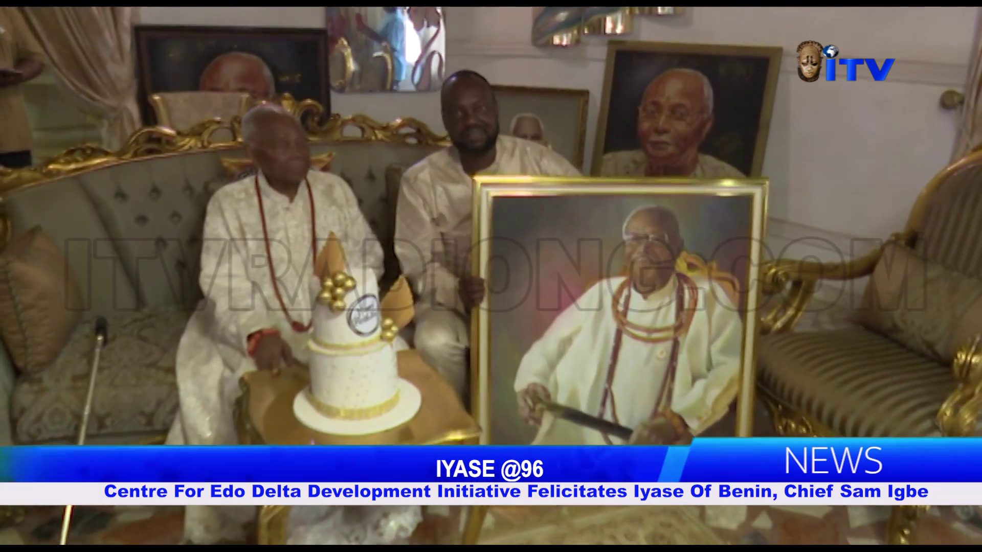 IYASE @96: Centre For Edo Delta Development Initiative Felicitates Iyase Of Benin, Chief Sam Igbe