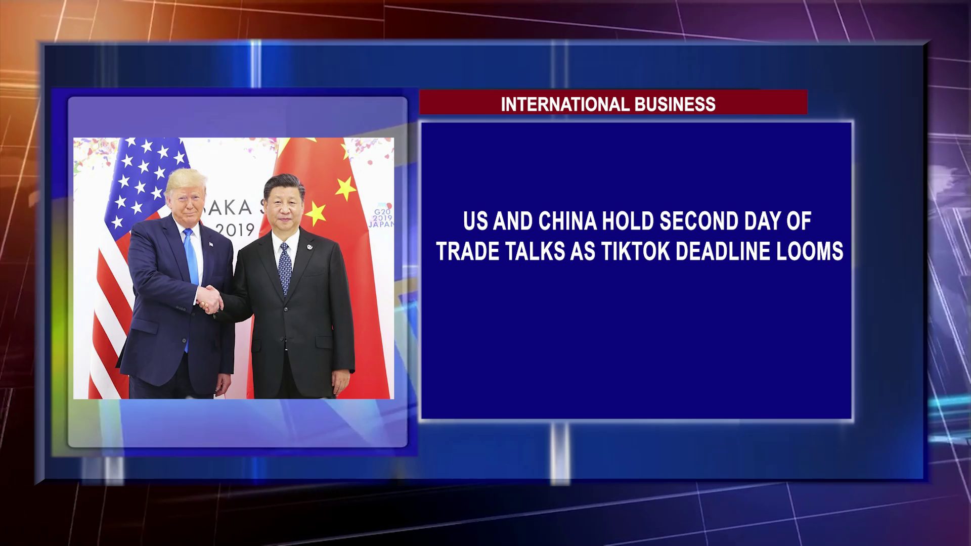 US And China Hold Second Day Of Trade Talks As TikTok Deadline Looms
