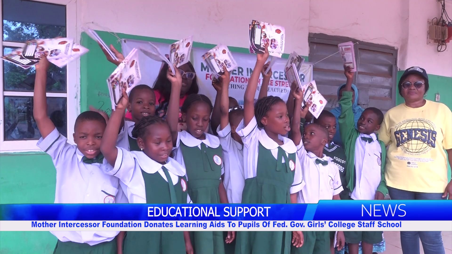 Mother Intercessor Foundation Donates Learning Aids To Pupils Of Federal Government Girls’ College Staff School
