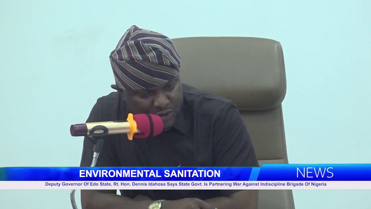 Deputy Governor Of Edo State, Rt. Hon. Dennis Idahosa Says State Govt. Is Partnering War Against Indiscipline Brigade Of Nigeria