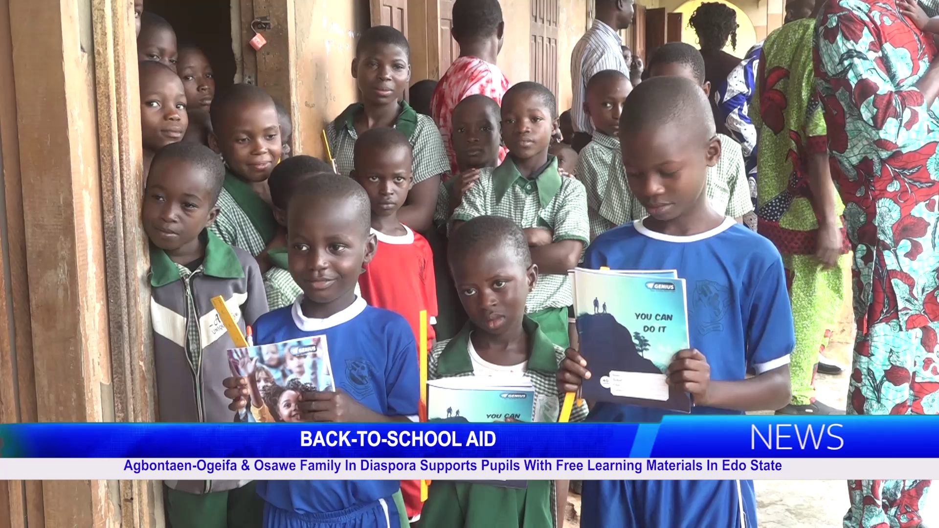 Agbontaen-Ogeifa & Osawe Family In Diaspora Supports Pupils With Free Learning Materials In Edo State