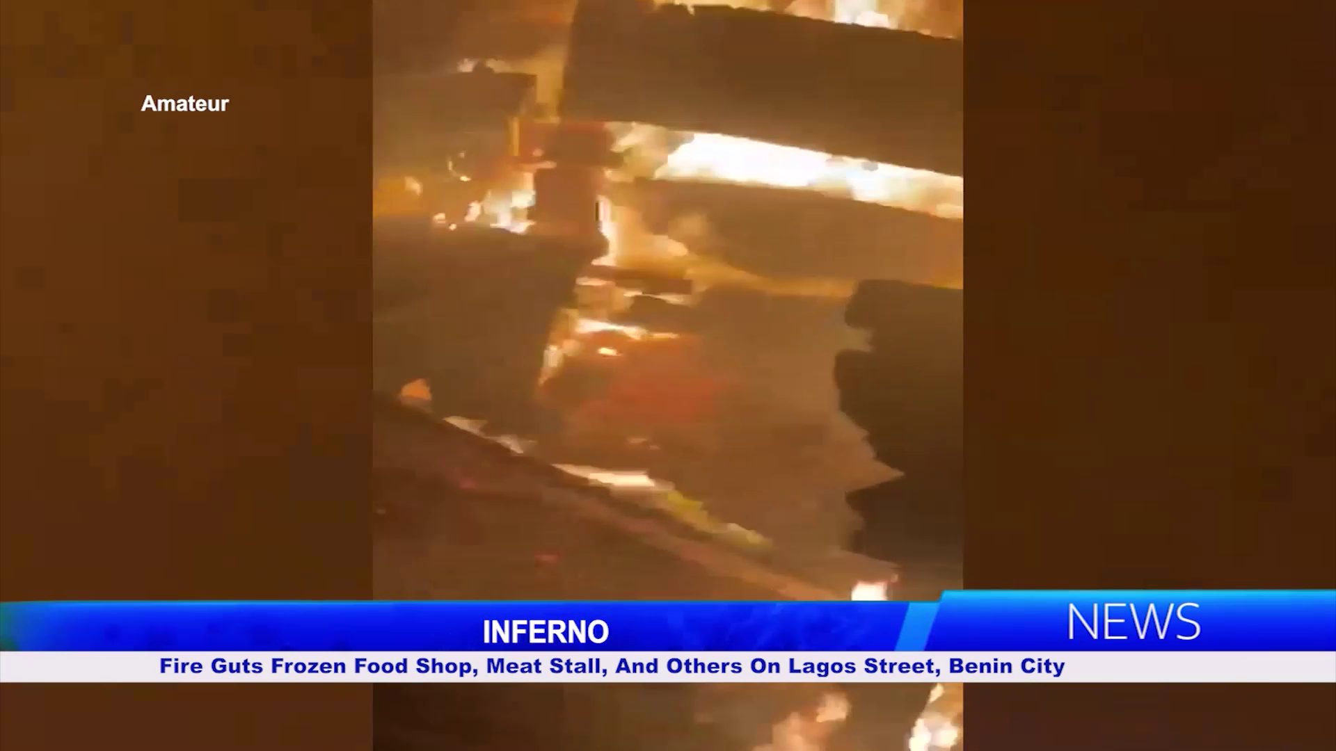 Fire Guts Frozen Food Shop, Meat Stall, And Others On Lagos Street, Benin City