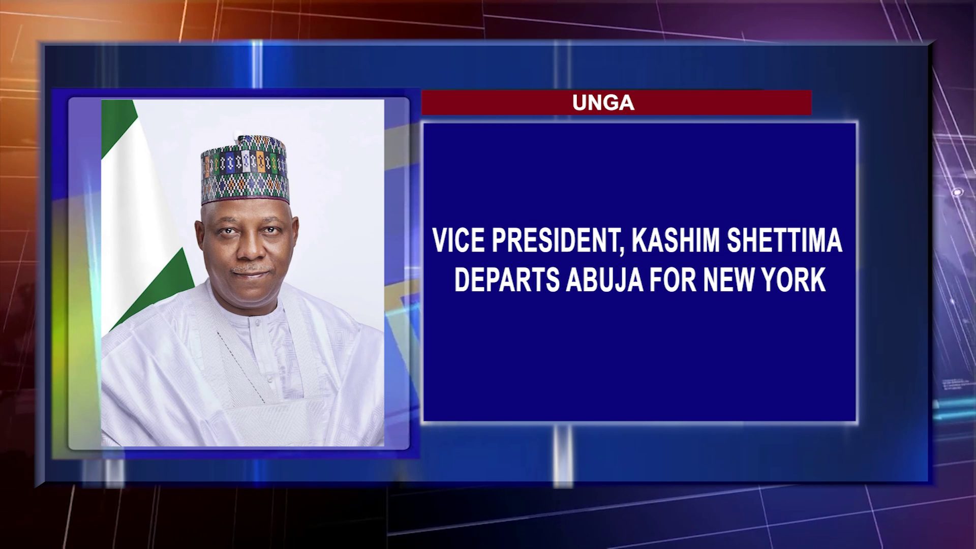 Vice President, Kashim Shettima, Departs Abuja For New York