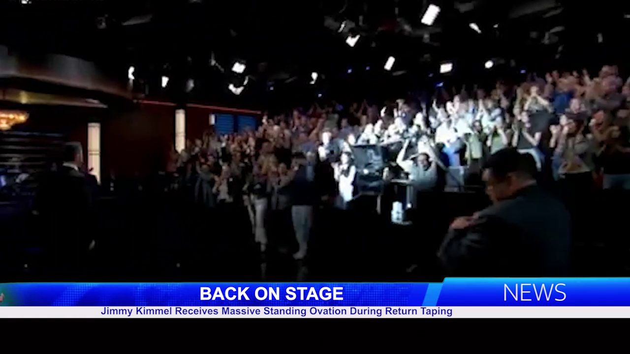 Jimmy Kimmel Receives Massive Standing Ovation During Return Taping