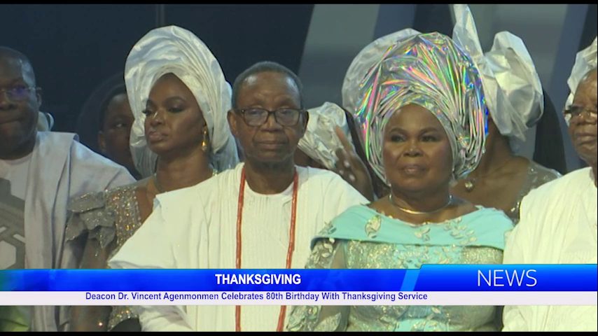 Deacon Dr. Vincent Agenmonmen Celebrates 80th Birthday With Thanksgiving Service