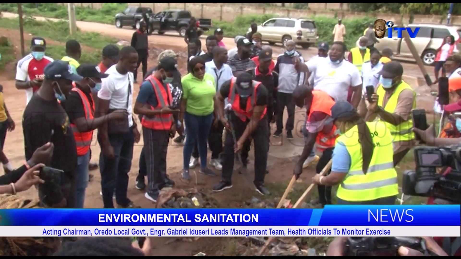Acting Chairman, Oredo Local Govt., Engr. Gabriel Iduseri Leads Management Team, Health Officials To Monitor Exercise