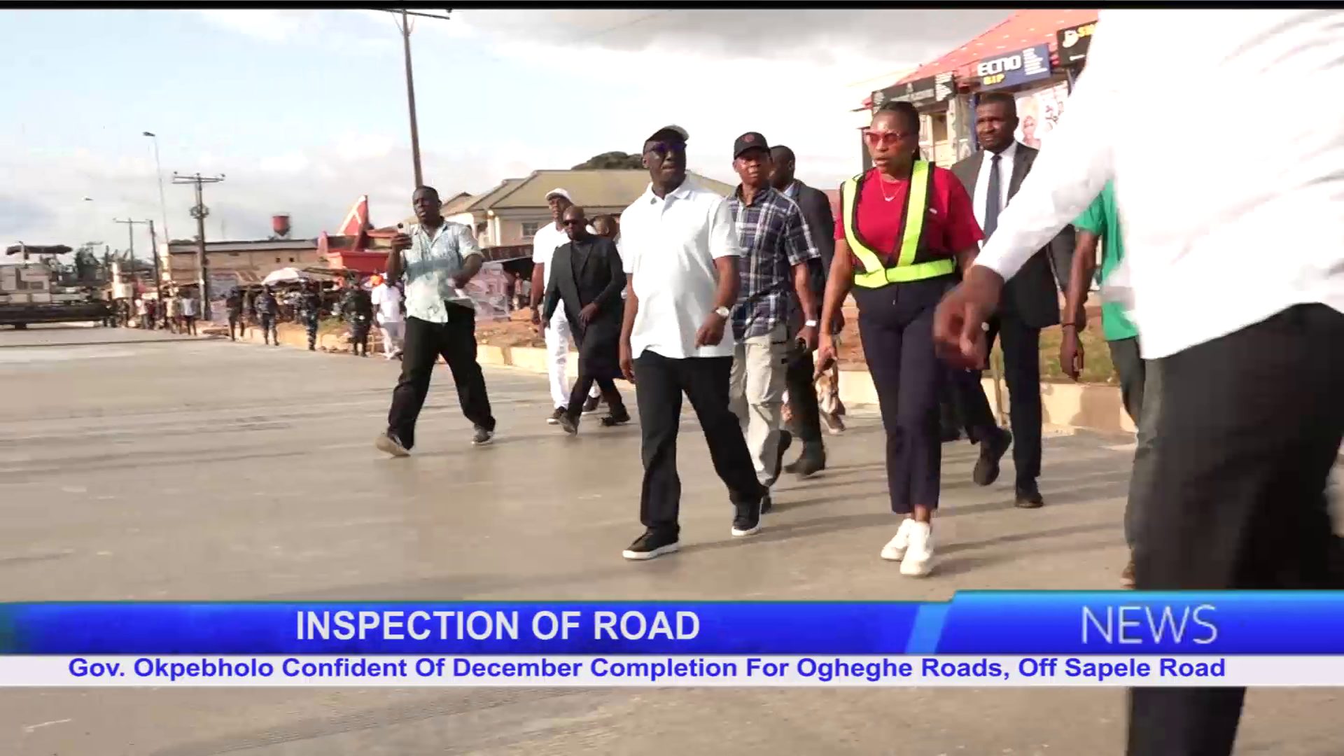 Gov. Okpebholo Confident Of December Completion For Ogheghe Roads, Off Sapele Road