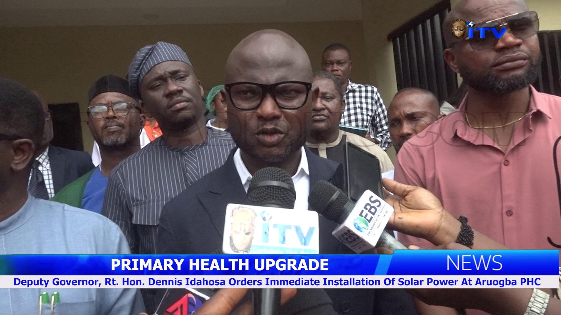 Deputy Governor, Rt. Hon. Dennis Idahosa Orders Immediate Installation Of Solar Power At Aruogba PHC