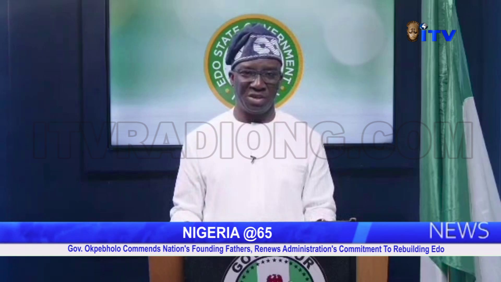NIGERIA @65: Gov. Okpebholo Commends Nation’s Founding Fathers, Renews Administration’s Commitment To Rebuilding Edo