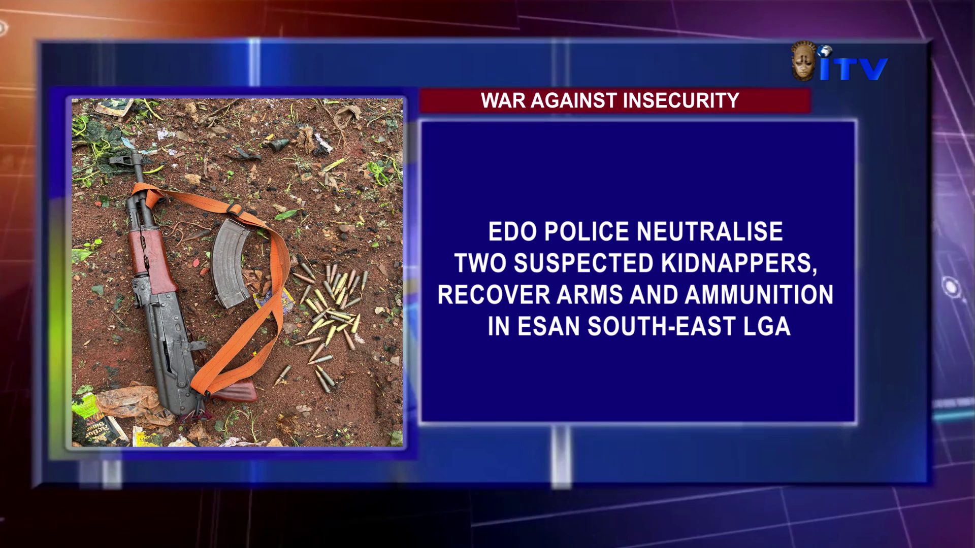 War Against Insecurity: Edo Police Neutralise Two Suspected Kidnappers, Recover Arms And Ammunition In Esan South-East LGA