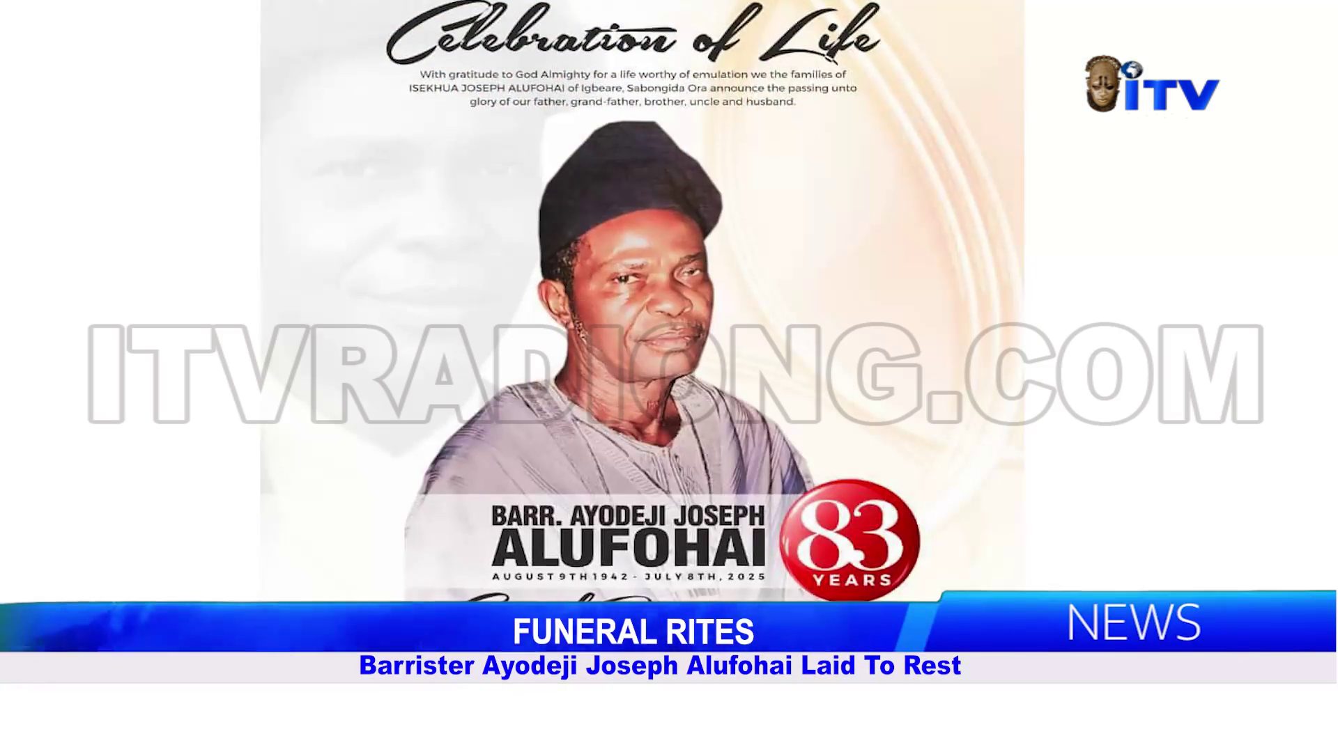 FUNERAL RITES: Barrister Ayodeji Joseph Alufohai Laid To Rest