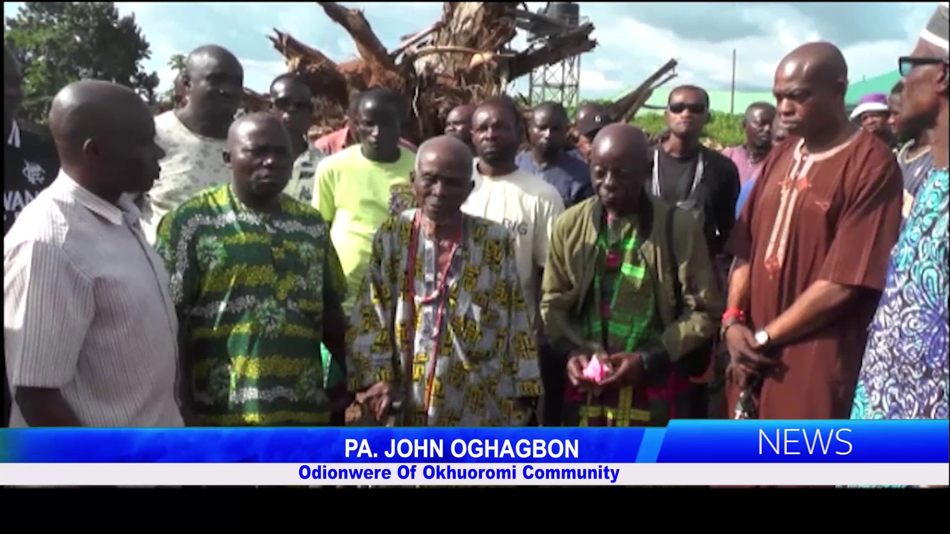Odionwere Of Okhuoromi Community, Pa. John Oghagbon Debunks Allegation Of Felling Ancestral Tree