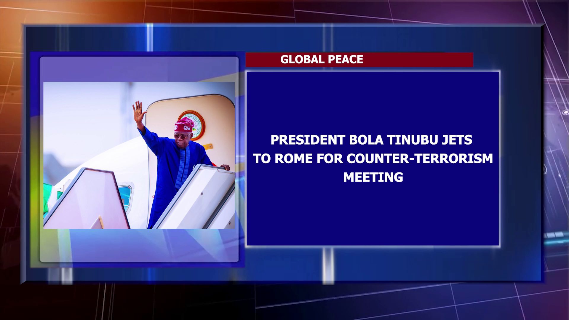 President Bola Tinubu Jets To Rome For Counter-Terrorism Meeting