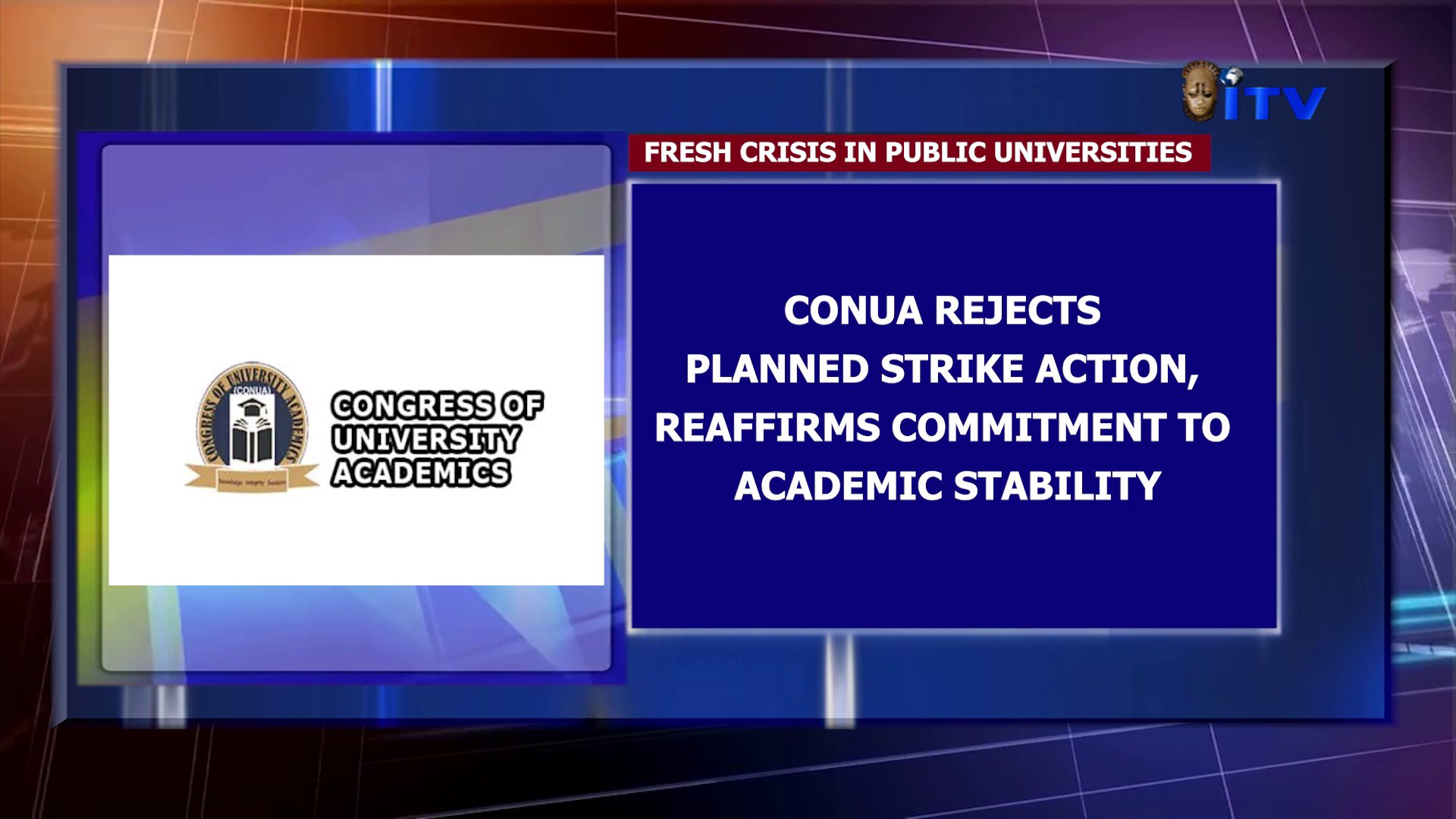 Fresh Crisis In Public Universities: CONUA Rejects Planned Strike Action, Reaffirms Commitment To Academic Stability