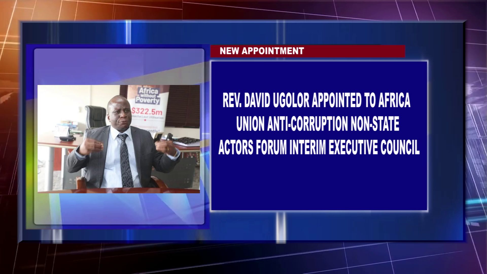 Rev. David Ugolor Appointed To Africa Union Anti-Corruption Non-State Actors Forum Interim Executive Council