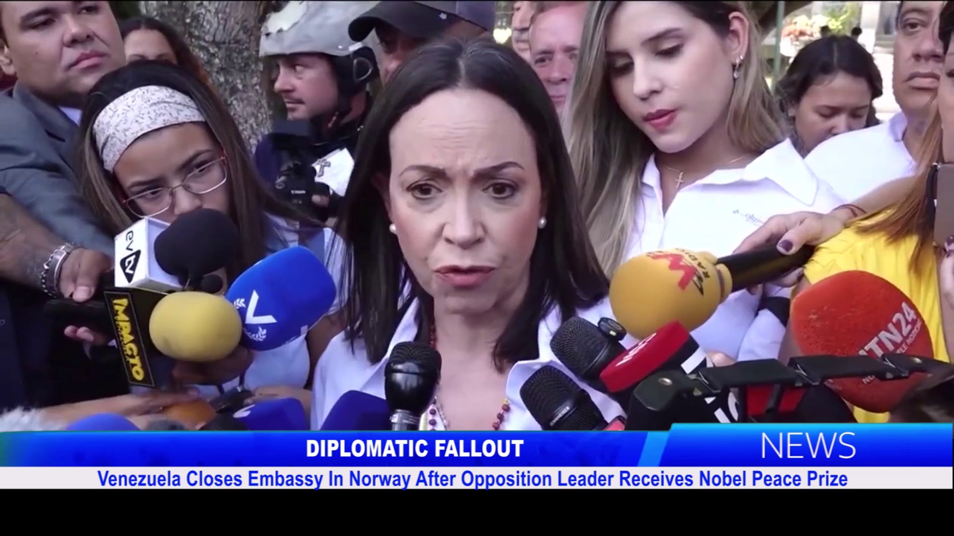 Venezuela Closes Embassy In Norway After Opposition Leader Receives Nobel Peace Prize