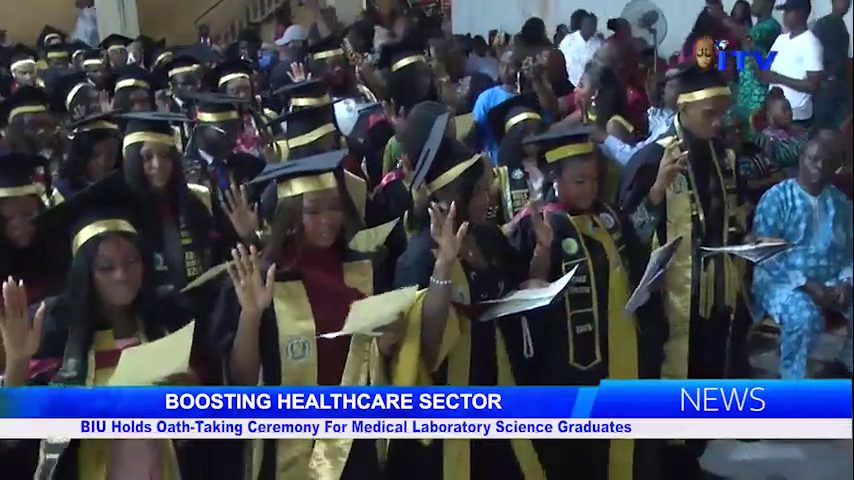 BIU Holds Oath-Taking Ceremony For Medical Laboratory Science Graduates