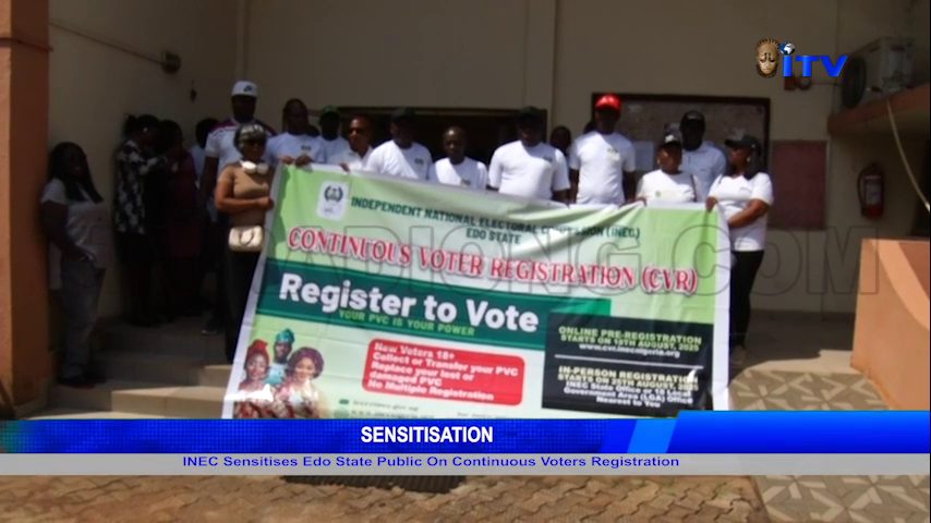 SENSITISATION: INEC Sensitises Edo State Public On Continuous Voter Registration