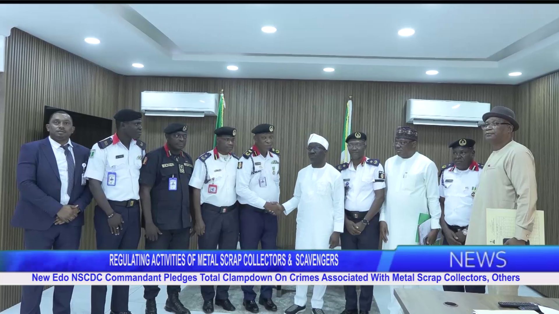 New Edo NSCDC Commandant Pledges Total Clampdown On Crimes Associated With Metal Scrap Collectors, Others