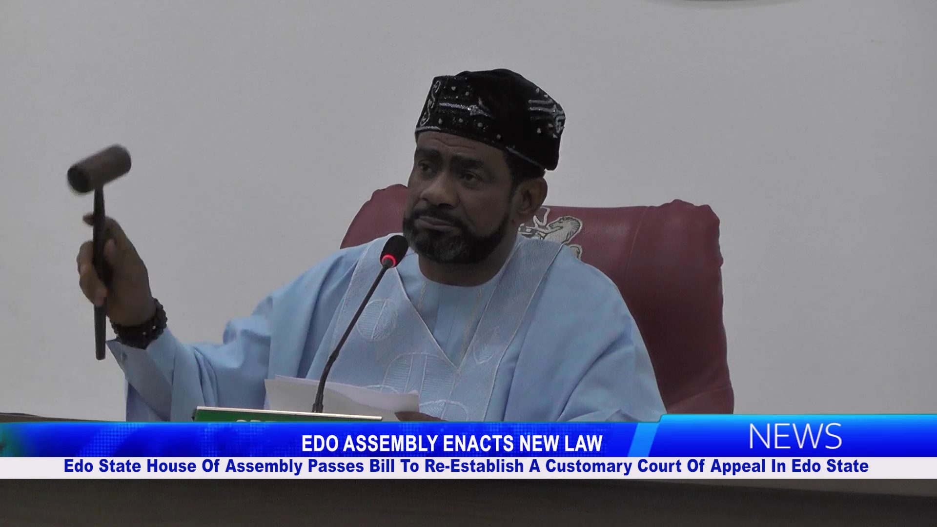 Edo State House Of Assembly Passes Bill To Re-Establish A Customary Court Of Appeal In Edo State