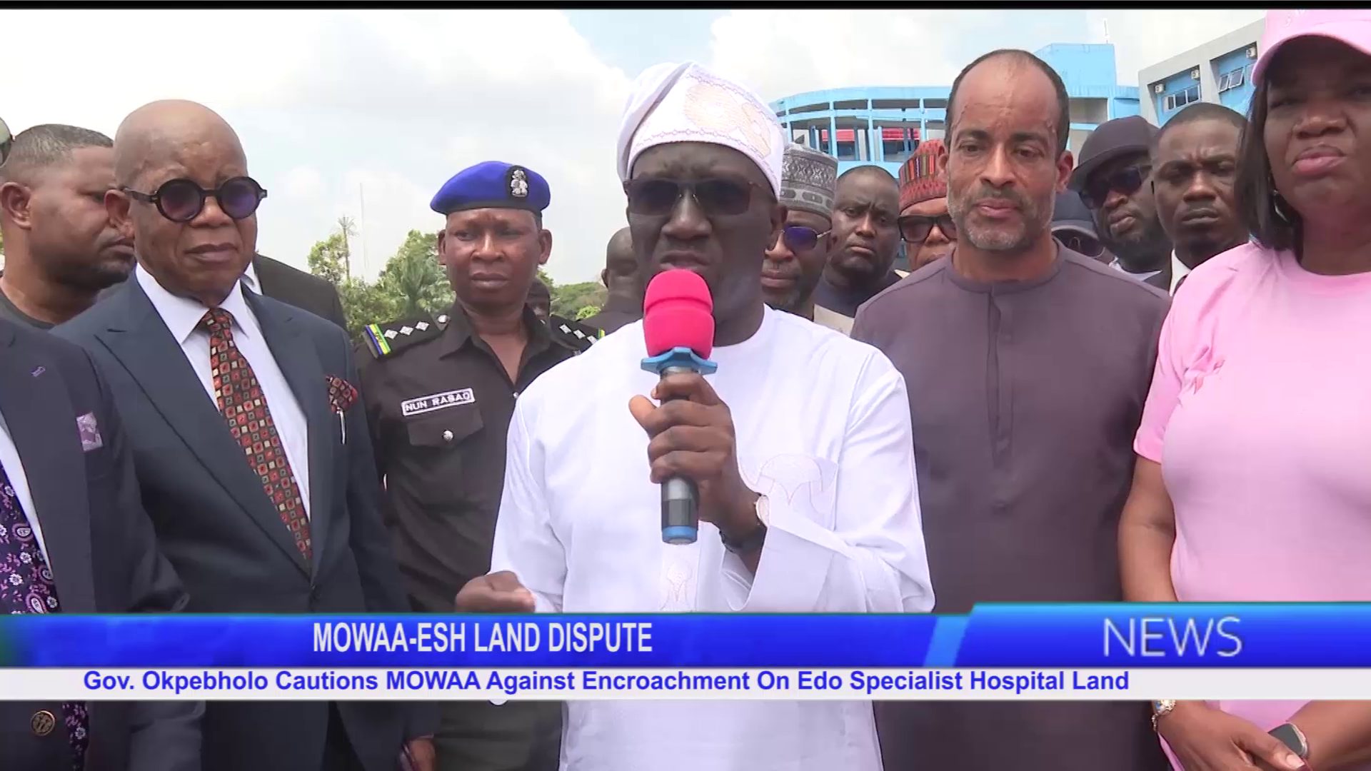 Gov. Okpebholo Cautions MOWAA Against Encroachment On Hospital Land