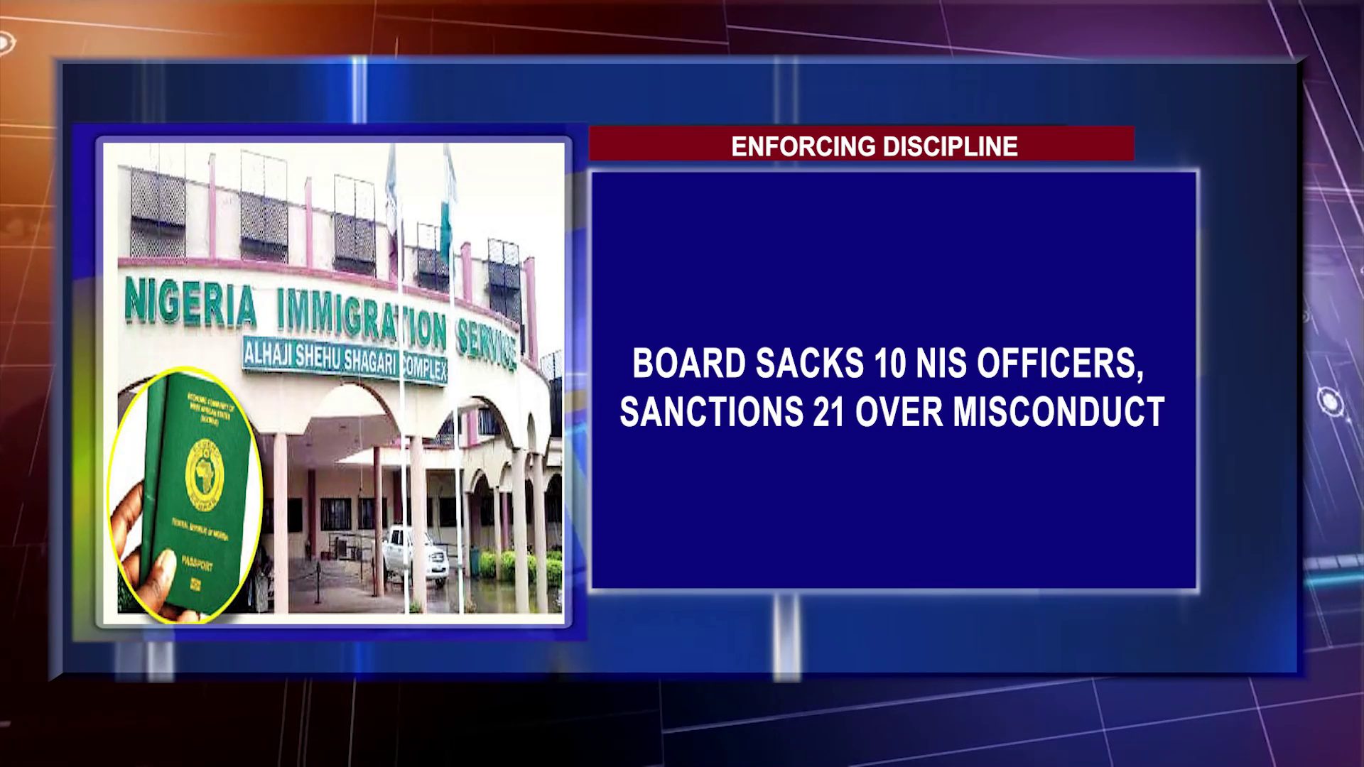 Board Sacks 10 NIS Officers, Sanctions 21 Over Misconduct