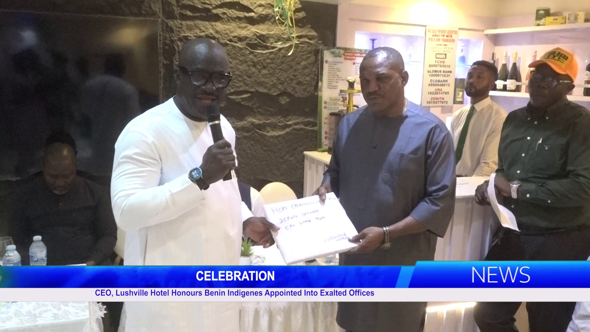 CEO, Lushville Hotel Honours Benin Indigenes Appointed Into Exalted Offices