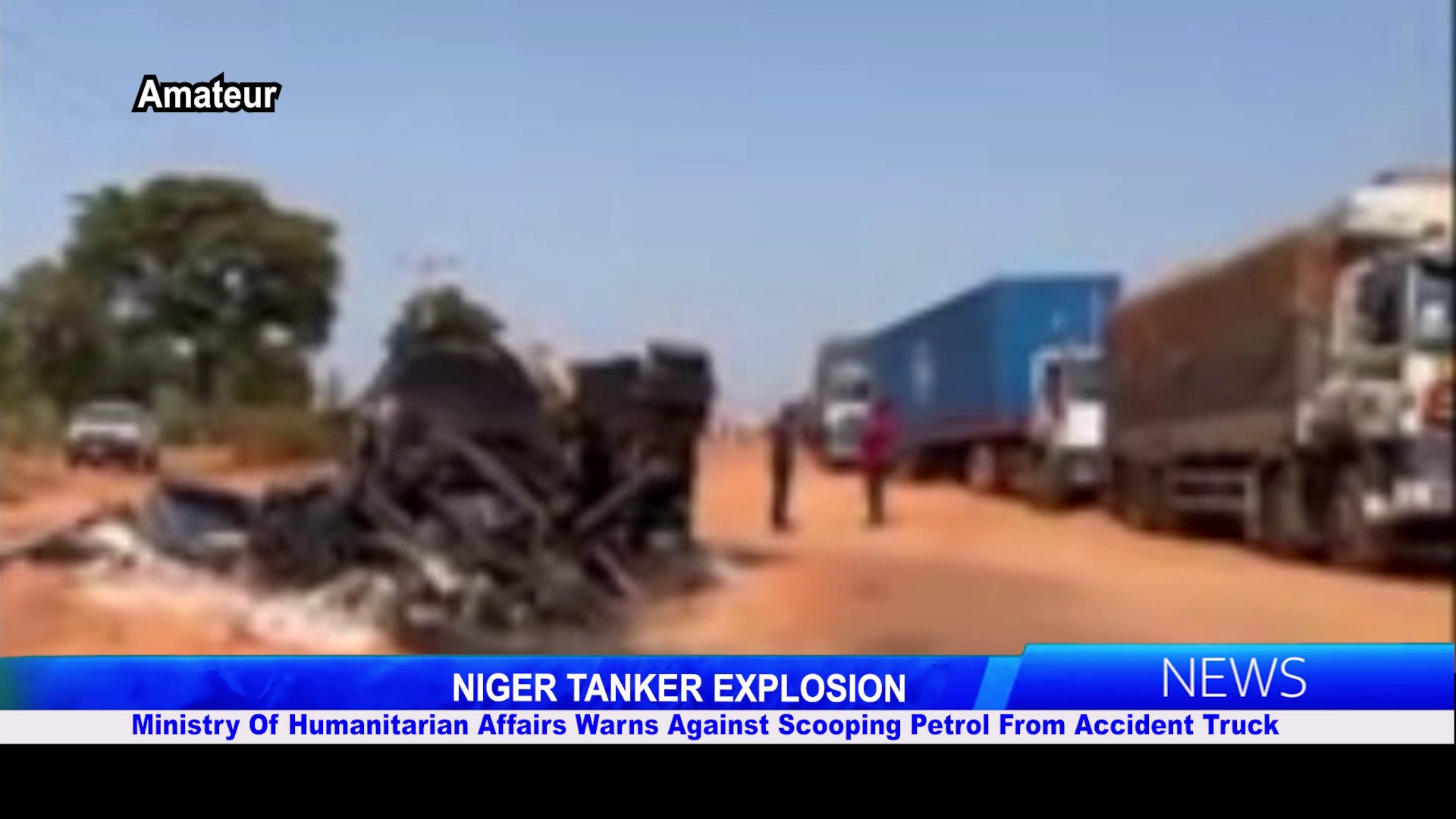 Ministry Of Humanitarian Affairs Warns Against Scooping Petrol From Accident Truck