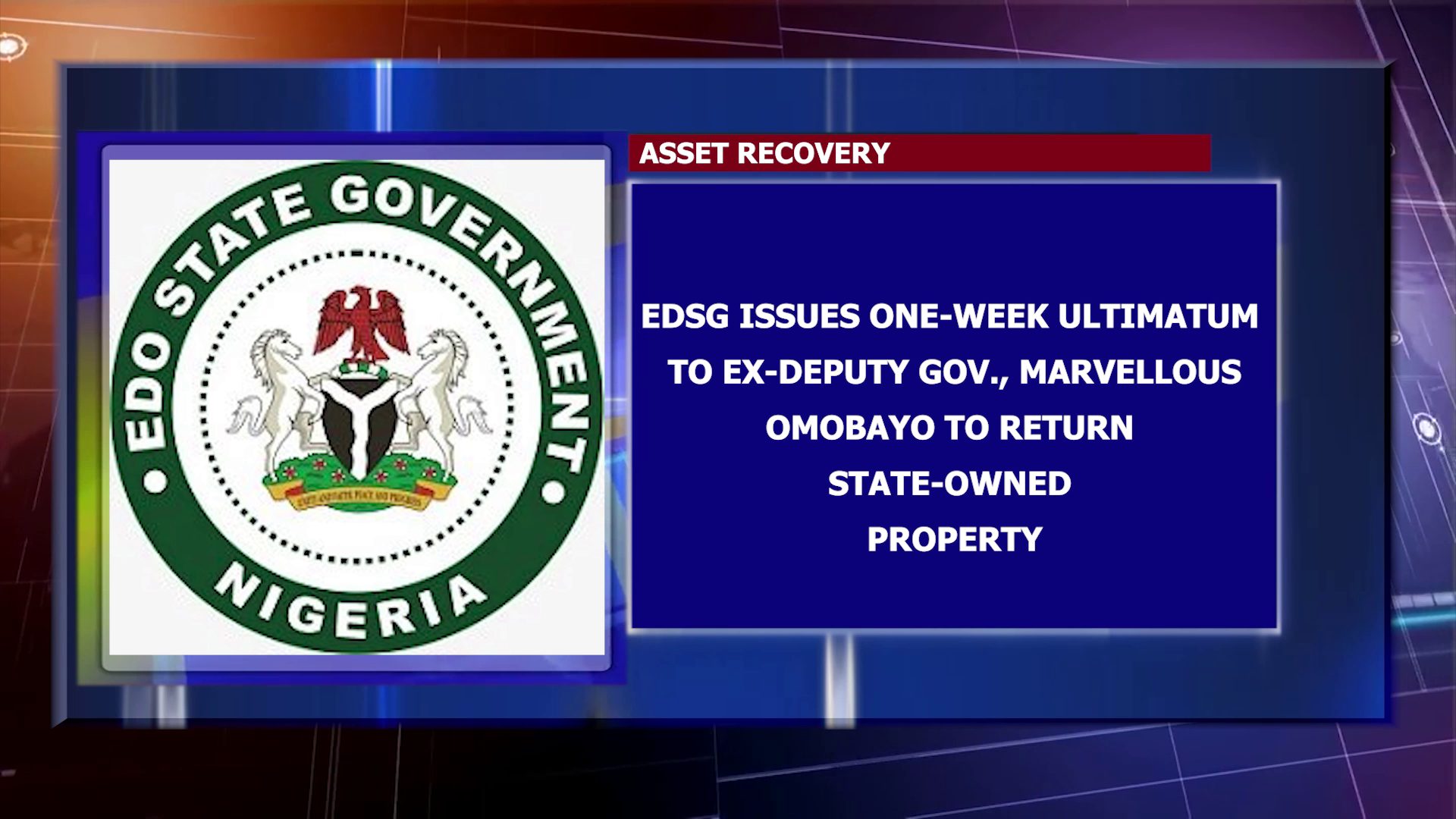 EDSG Issues One-Week Ultimatum To Ex-Deputy Gov., Marvellous Omobayo To Return State-Owned Property