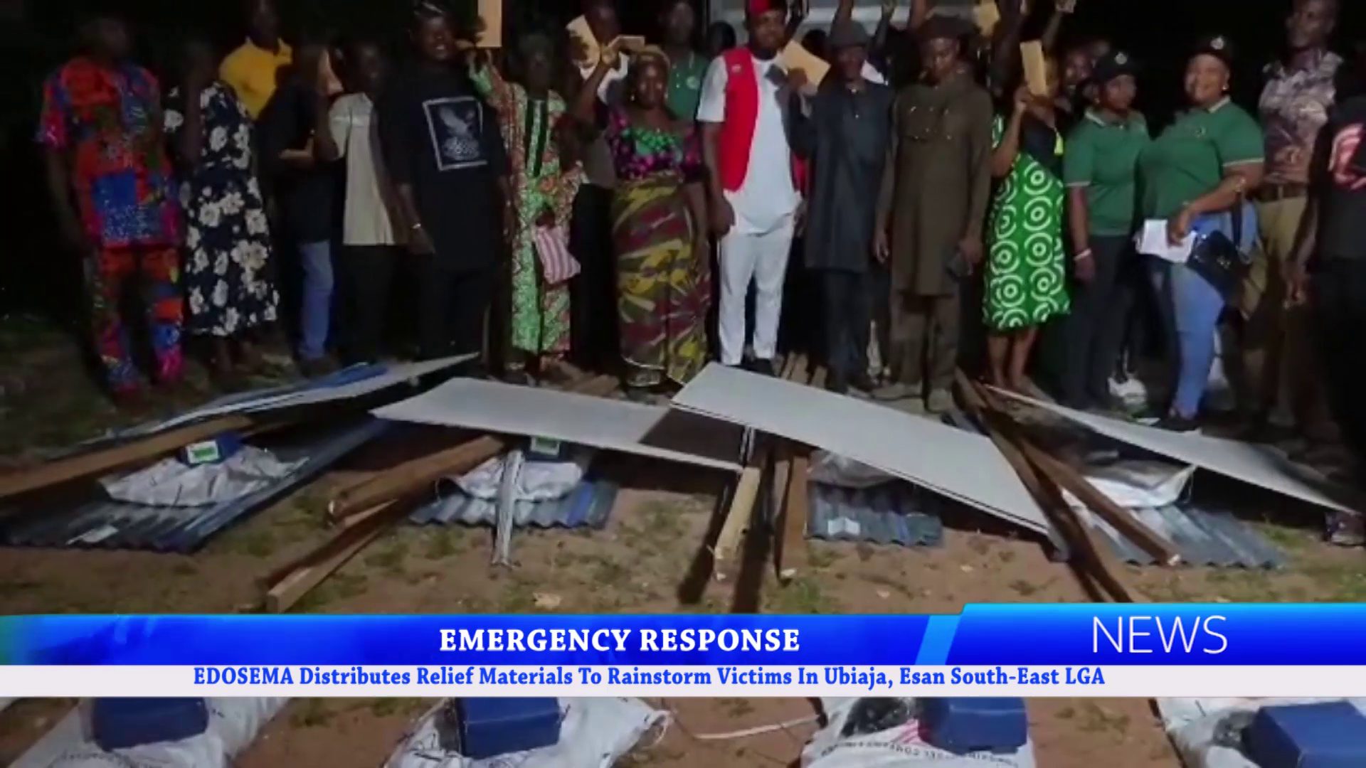 EDOSEMA Distributes Relief Materials To Rainstorm Victims In Ubiaja, Esan South-East LGA