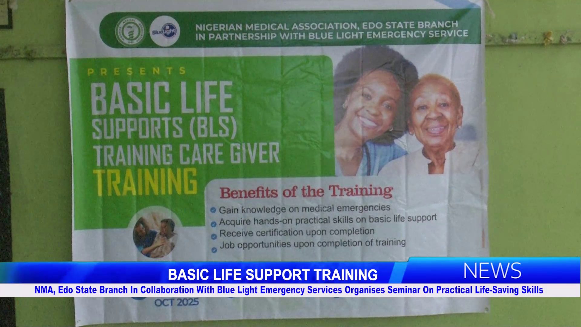 NMA, Edo State Branch In Collaboration With Blue Light Emergency Services Organises Seminar On Practical Life-Saving Skills