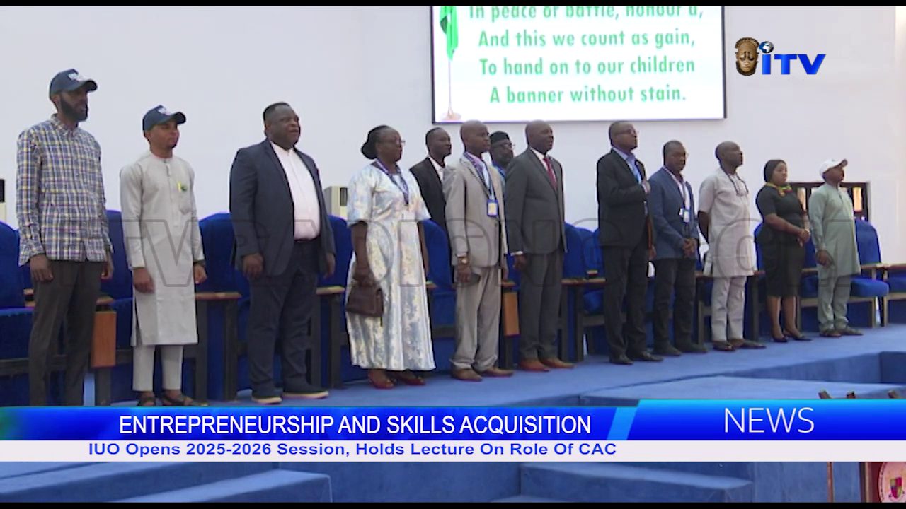 ENTREPRENEURSHIP AND SKILLS ACQUISITION: IUO Opens 2025-2026 Session, Holds Lecture On Role Of CAC