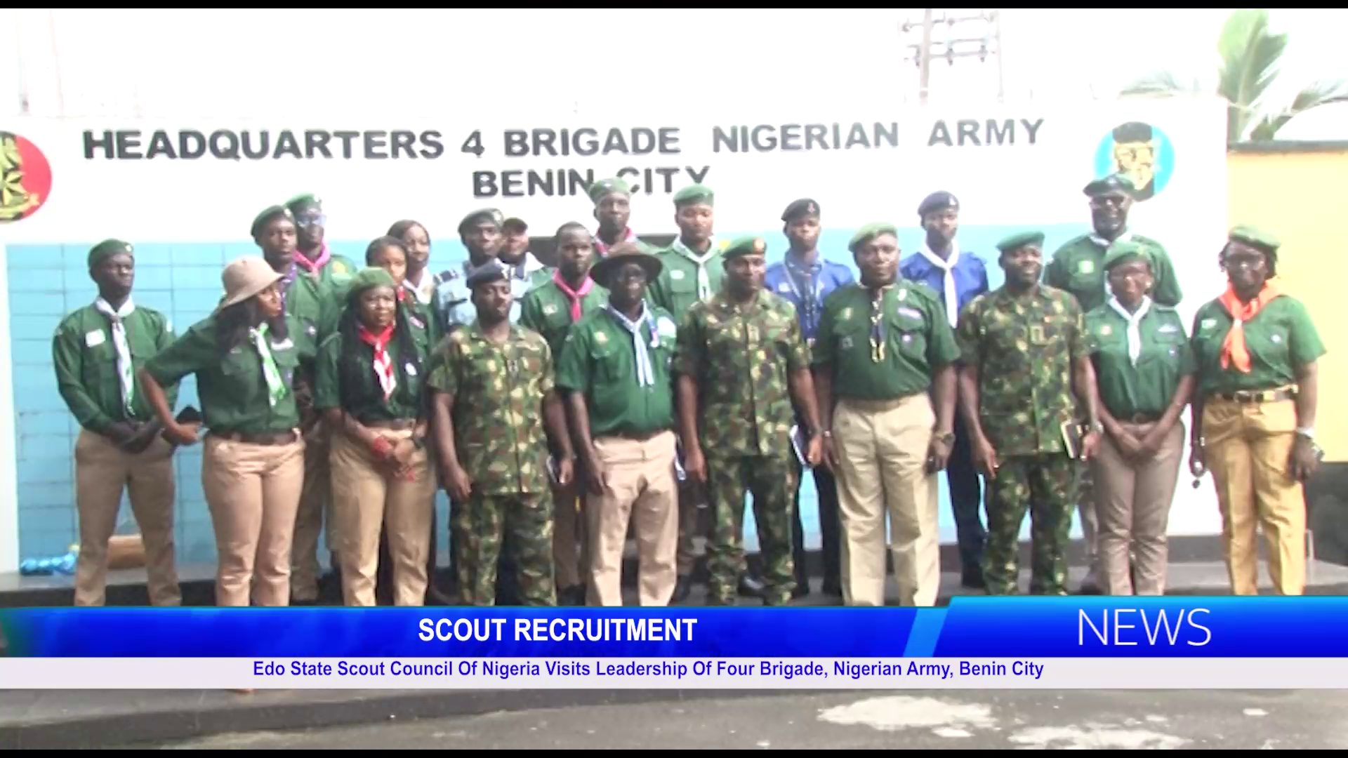 Edo State Scout Council Of Nigeria Visits Leadership Of Four Brigade, Nigerian Army, Benin City