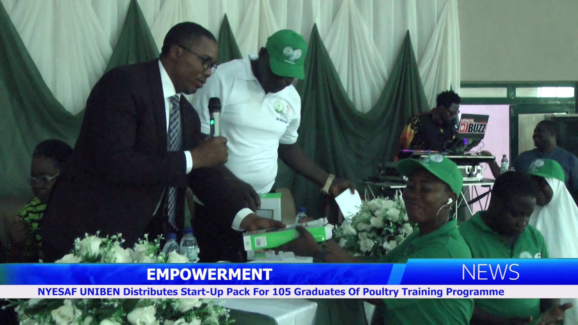 NYESAF UNIBEN Distributes Start-Up Pack For 105 Graduates Of Poultry Training Programme