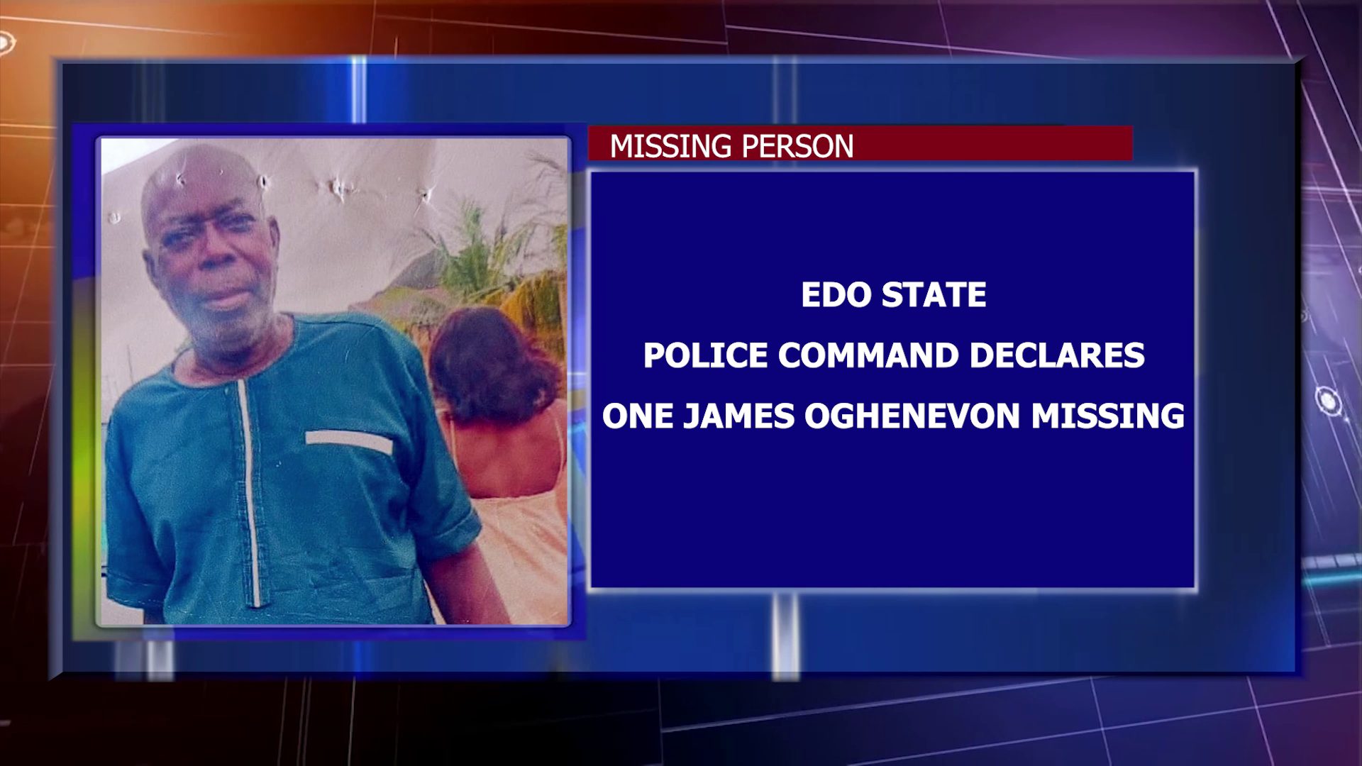 ‎Edo State Police Command Declares One ‎James Oghenevon Missing