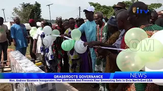 Hon. Andrew Uzamere Inaugurates Four Boreholes And Presents Four Generating Sets In Ovia North-East LGA