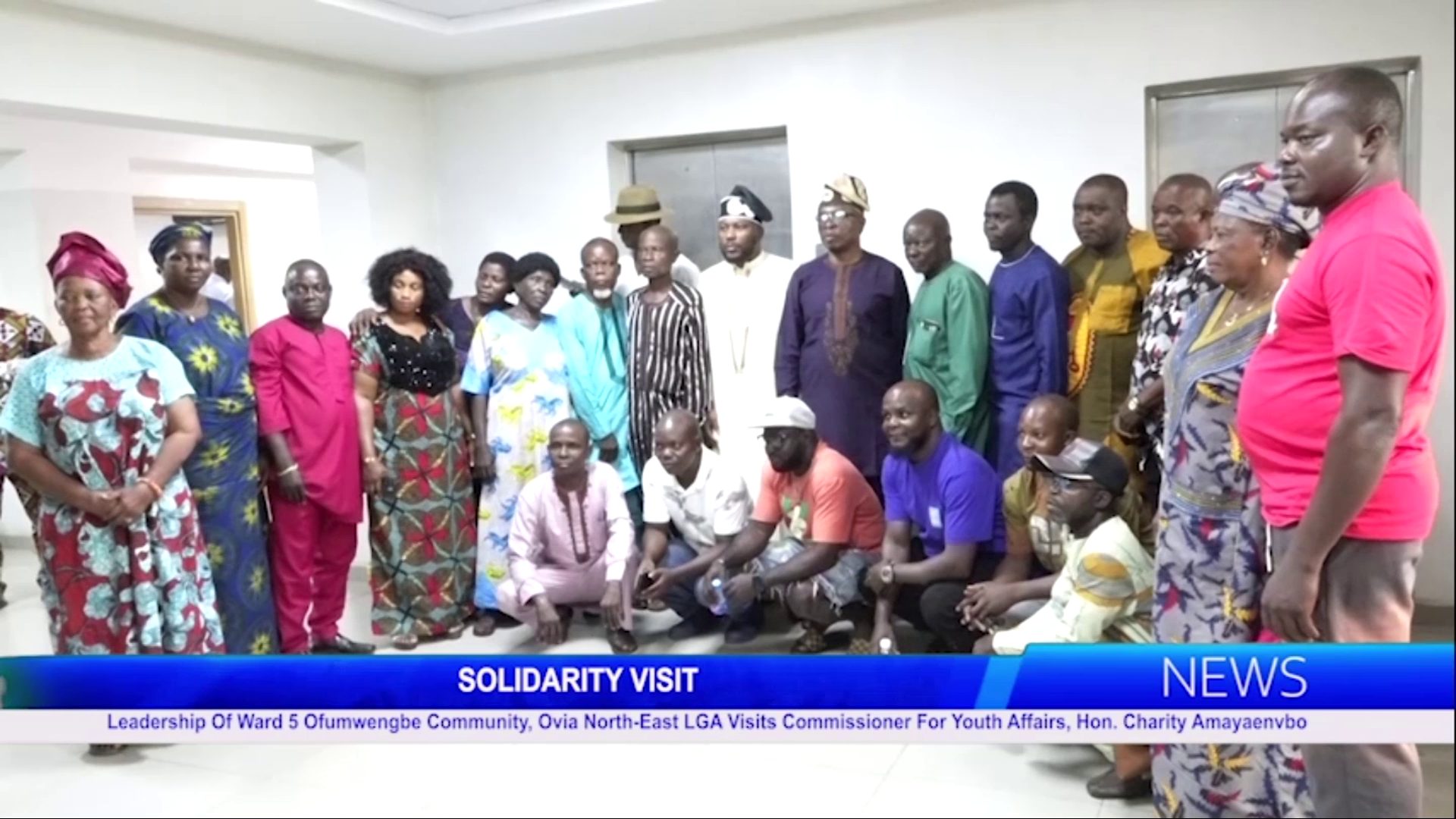 Leadership Of Ward 5 Ofumwengbe Community, Ovia North-East LGA Visits Commissioner For Youth Affairs, Hon. Charity Amayaenvbo