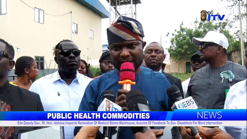 Edo Deputy Gov., Rt. Hon. Idahosa Inspects Renovation Of Medical Stores Warehouse, Assures Of Feedback To Gov. Okpebholo For More Intervention