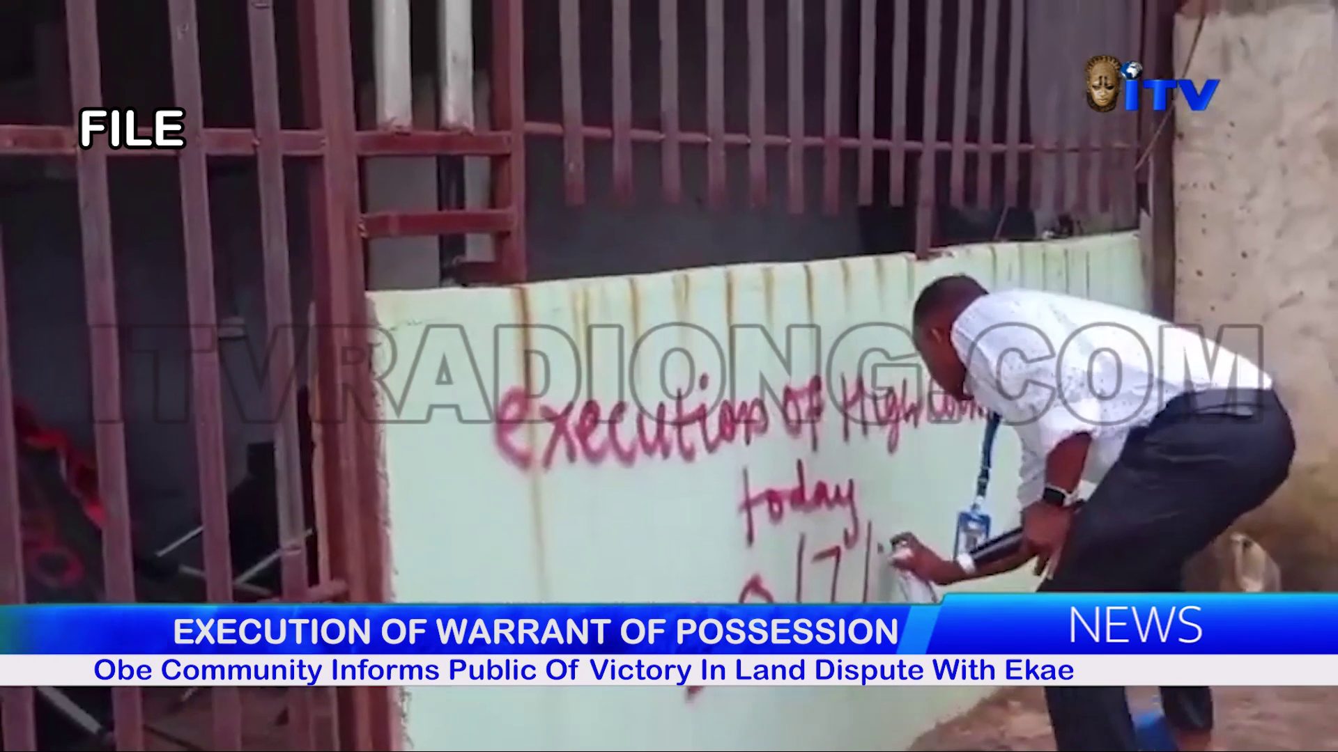 EXECUTION OF WARRANT OF POSSESSION: Obe Community Informs Public Of Victory In Land Dispute With Ekae