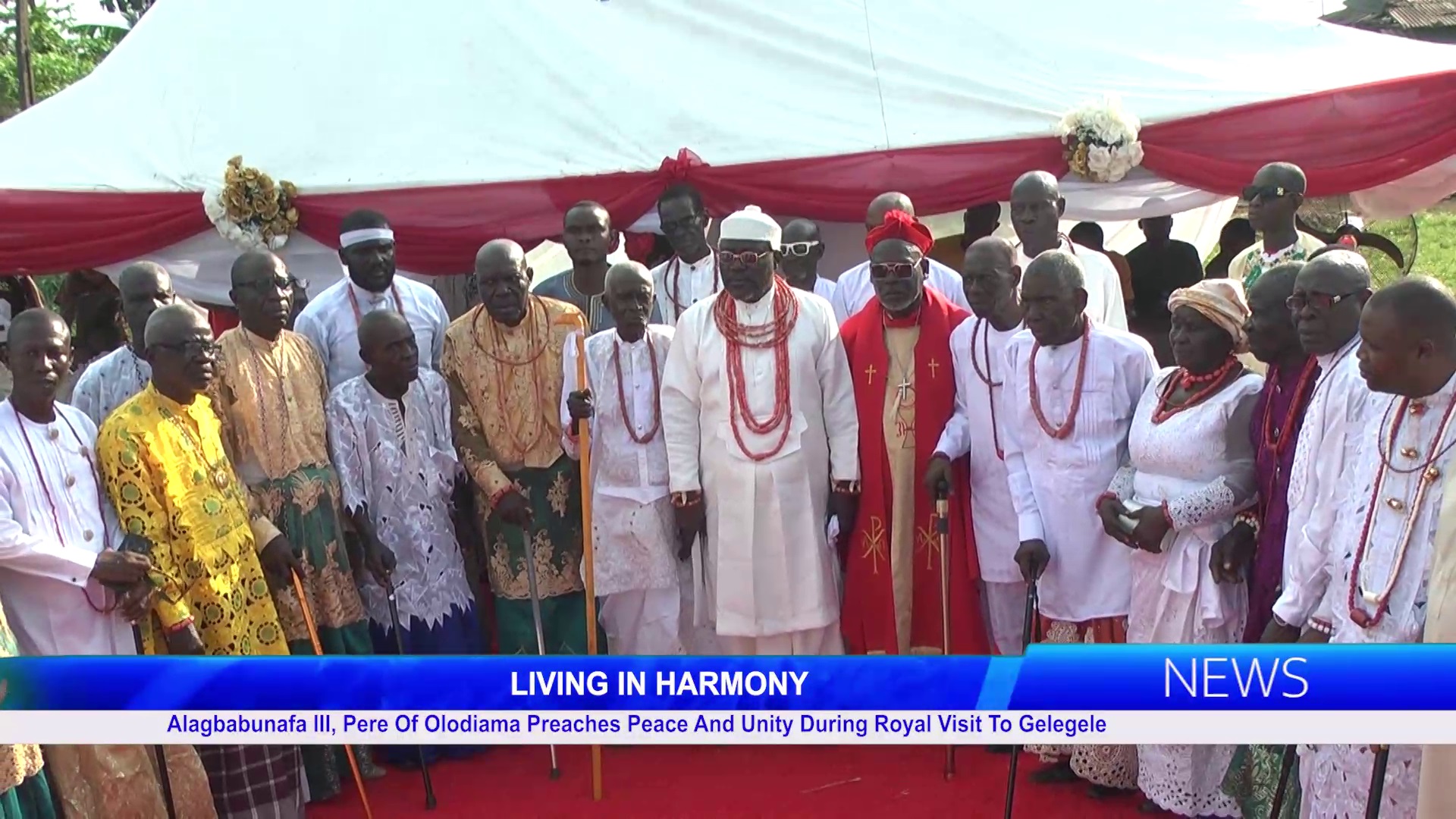 Alagbabunafa III, Pere Of Olodiama Preaches Peace And Unity During Royal Visit To Gelegele