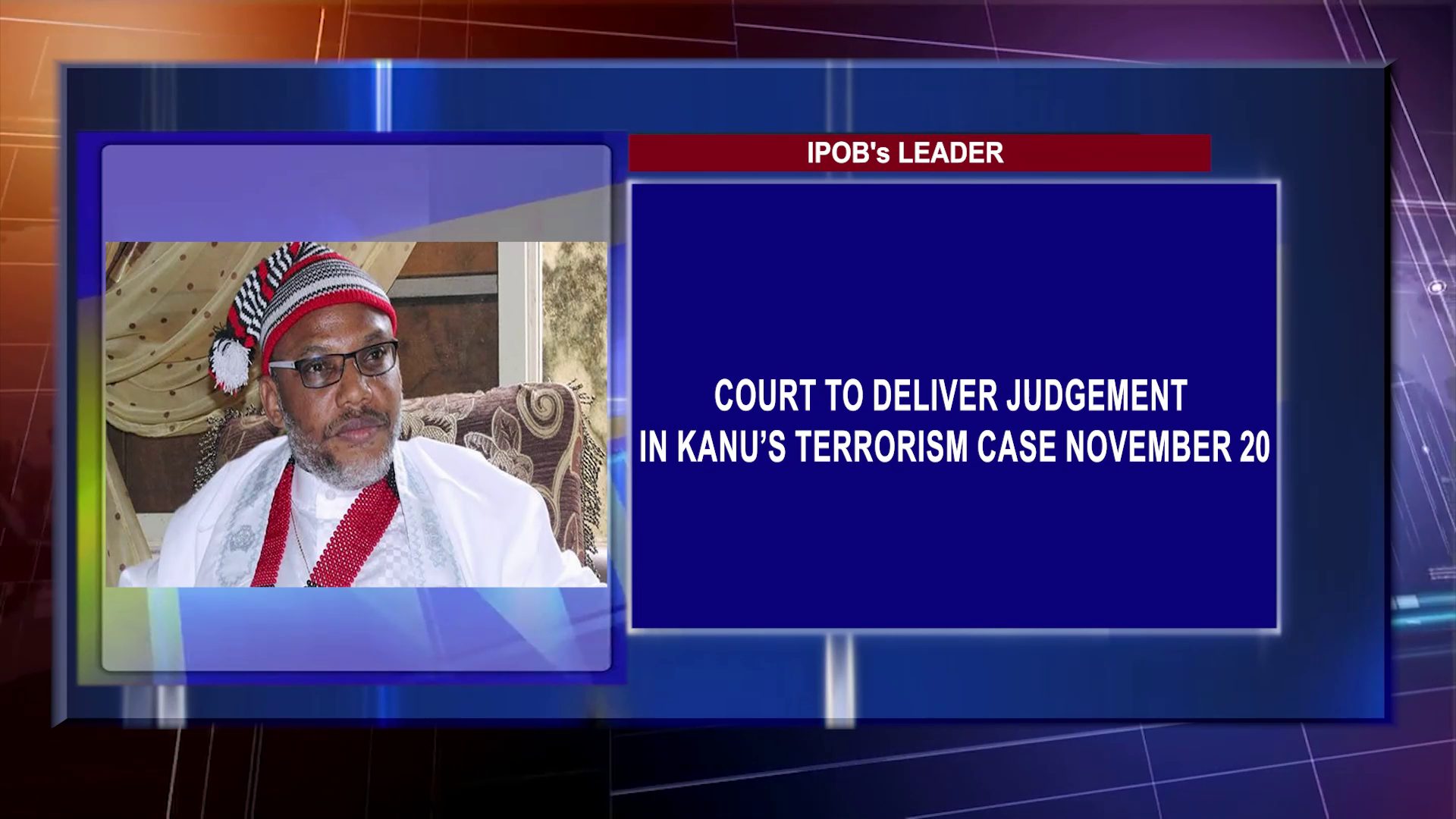 Court To Deliver Judgement In Kanu’s Terrorism Case November 20