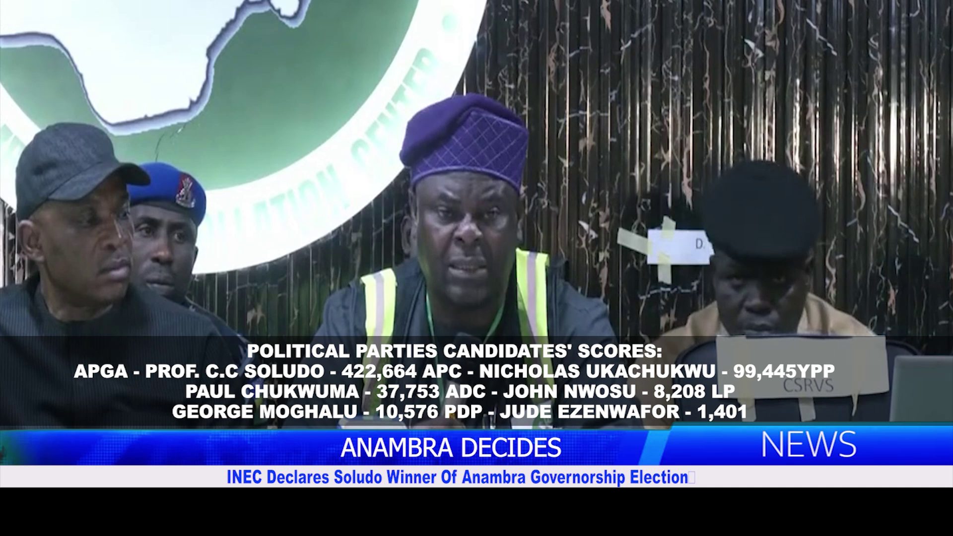 INEC Declares Soludo Winner Of Anambra Governorship Election