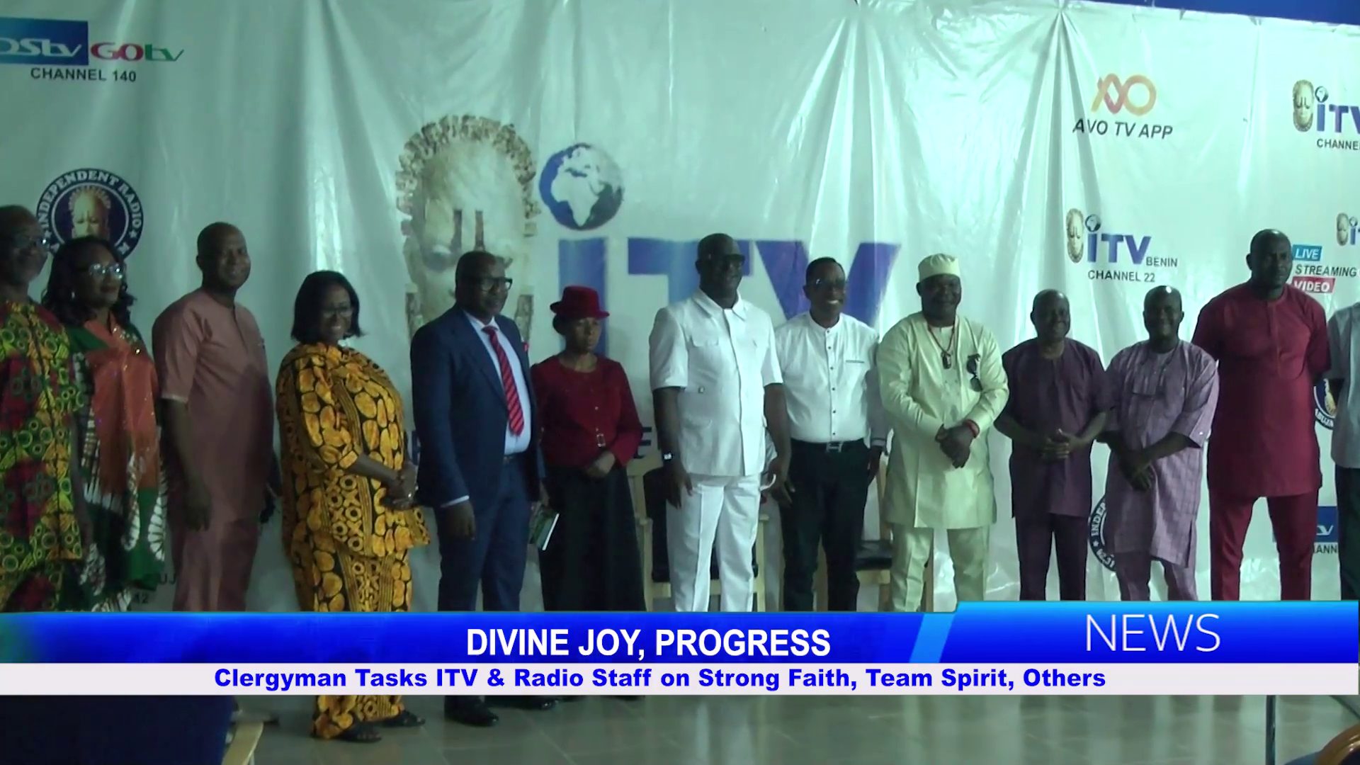 DIVINE JOY, PROGRESS: Clergyman Tasks ITV & Radio Staff on Strong Faith, Team Spirit, Others
